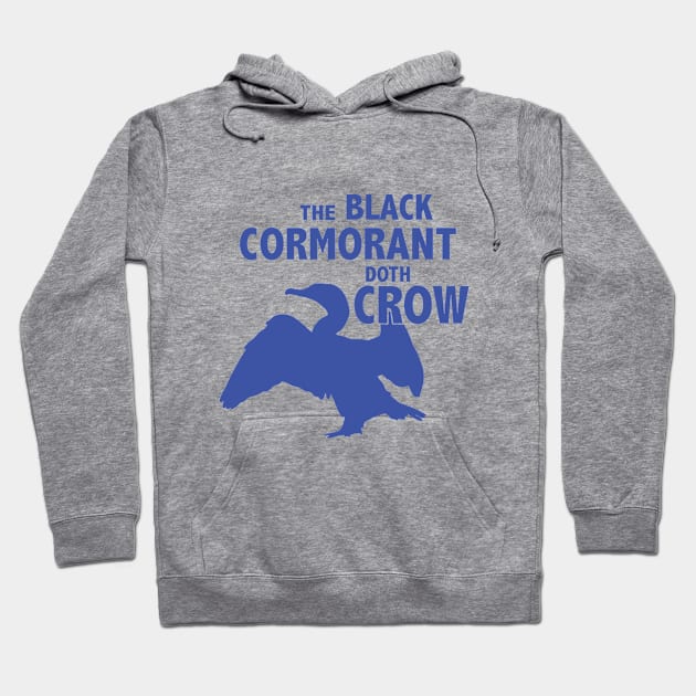 The Black Cormorant Doth Crow - Royal Hoodie by Bat Boys Comedy